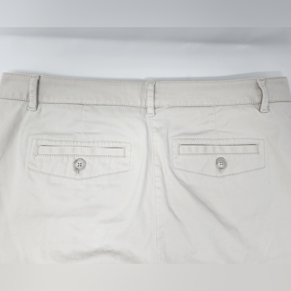 J. Jill Live In Chino Women's Bermuda Khaki Cuffed Stretch Size‎ 8 Shorts - Picture 3 of 11